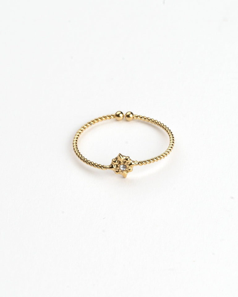 Anillos - Anillo golden crystal - Everyday jewels to inspire | TAGSS