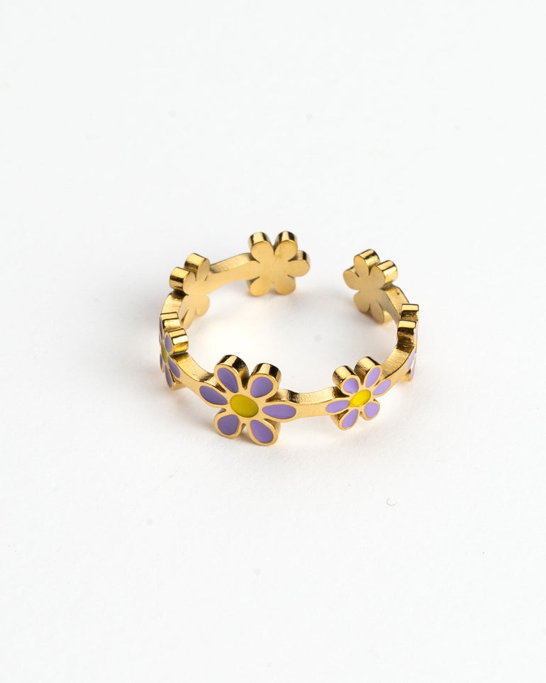 Anillos - Anillo purple flowers - Everyday jewels to inspire | TAGSS