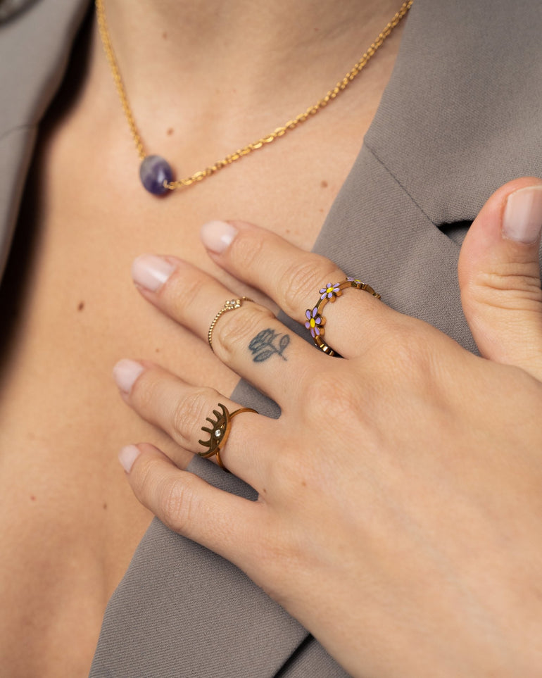 Collares - Collar natural stone purple - Everyday jewels to inspire | TAGSS