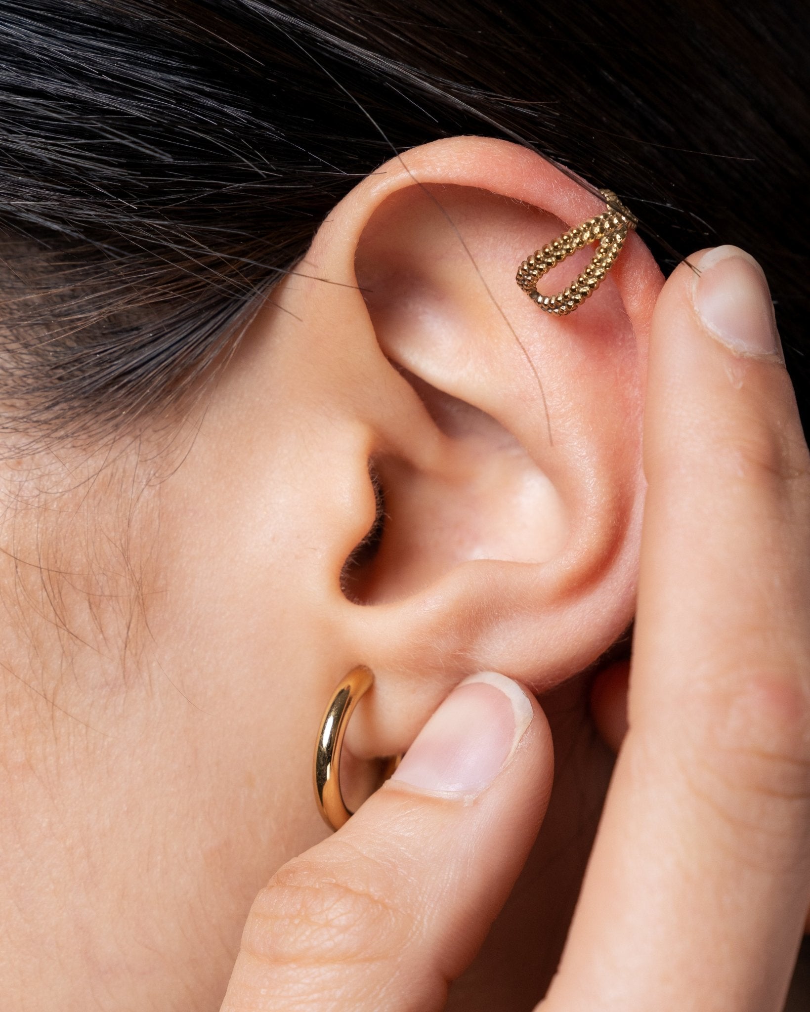 Pendientes - Earcuff golden sparkle - Everyday jewels to inspire | TAGSS