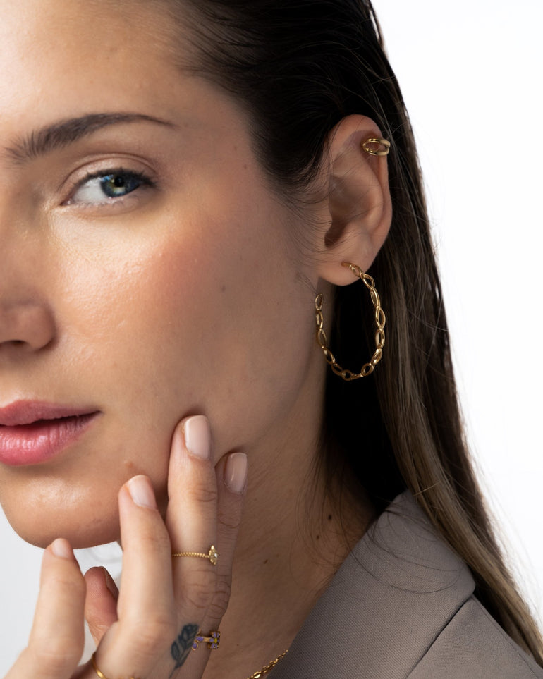 Pendientes - Pendientes fine golden hoops - Everyday jewels to inspire | TAGSS