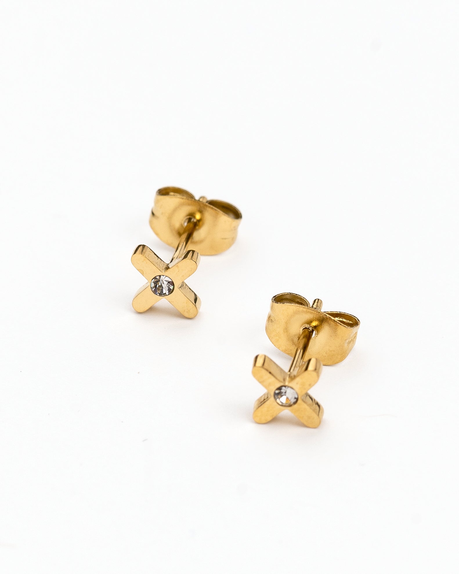 Pendientes - Pendientes golden cruz stud - Everyday jewels to inspire | TAGSS