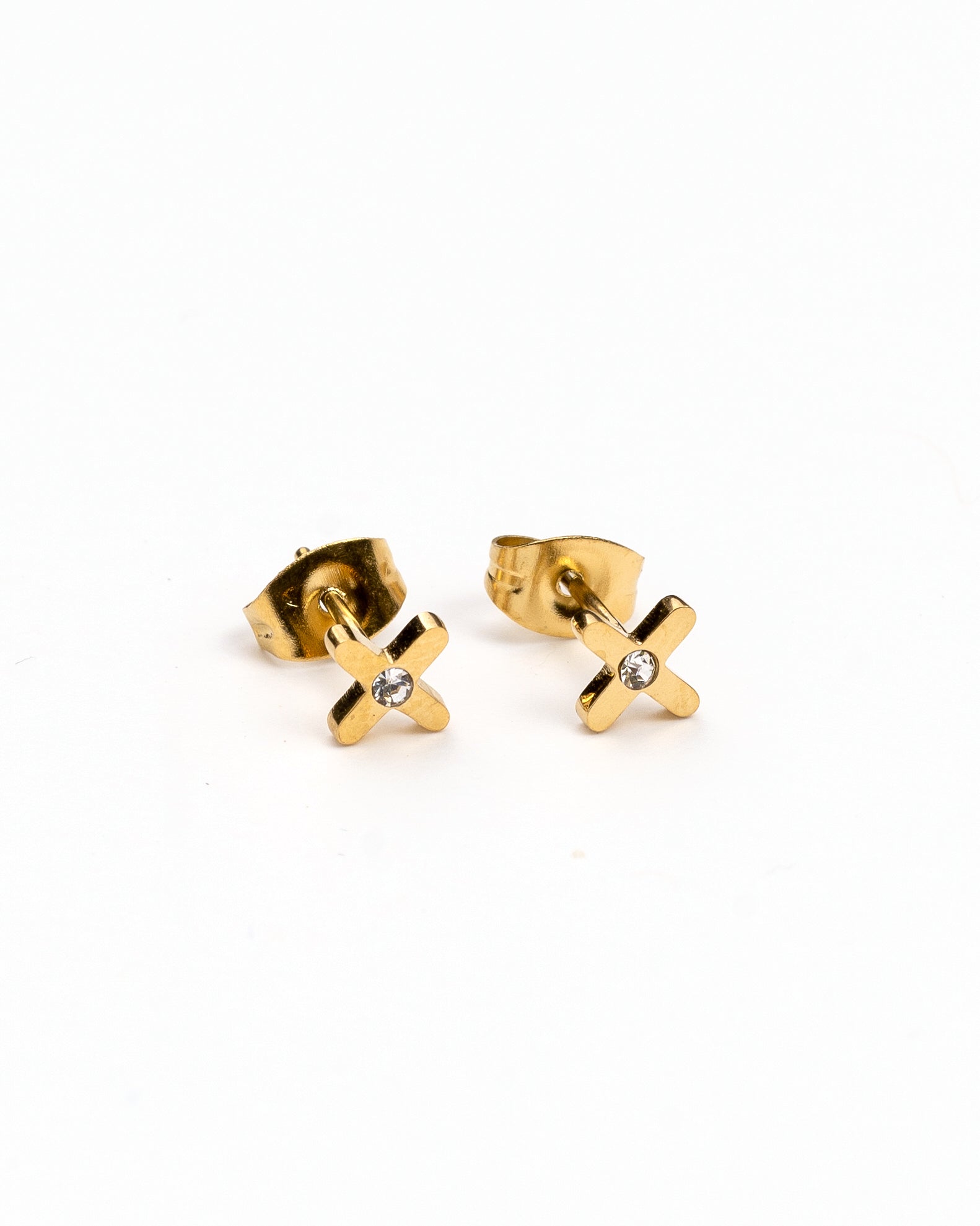 Pendientes - Pendientes golden cruz stud - Everyday jewels to inspire | TAGSS