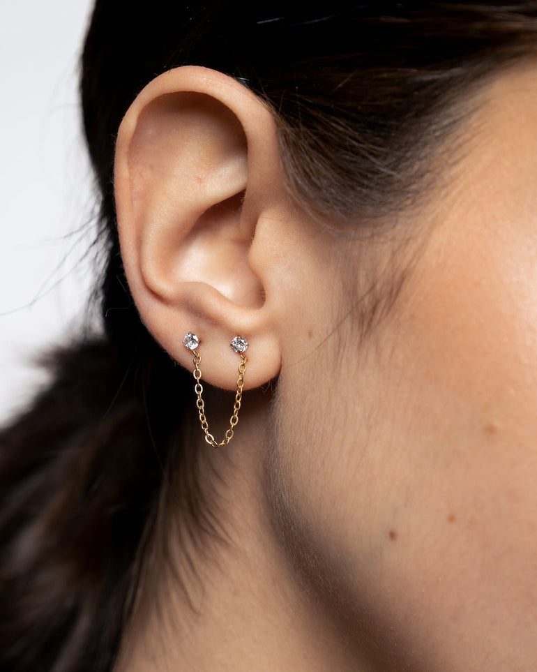 Pendientes - Pendientes golden double stud - Everyday jewels to inspire | TAGSS