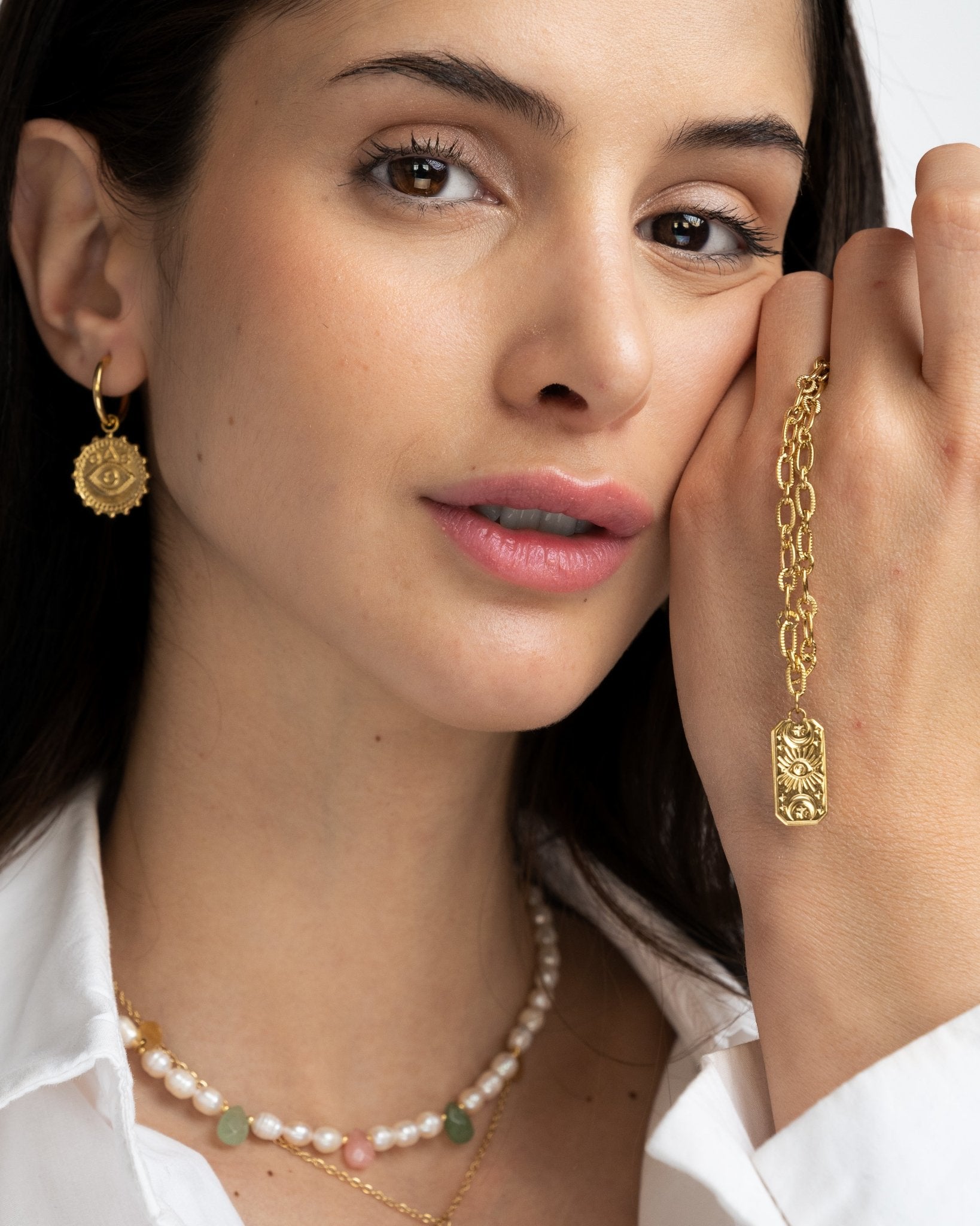 Pendientes - Pendientes golden eye - Everyday jewels to inspire | TAGSS
