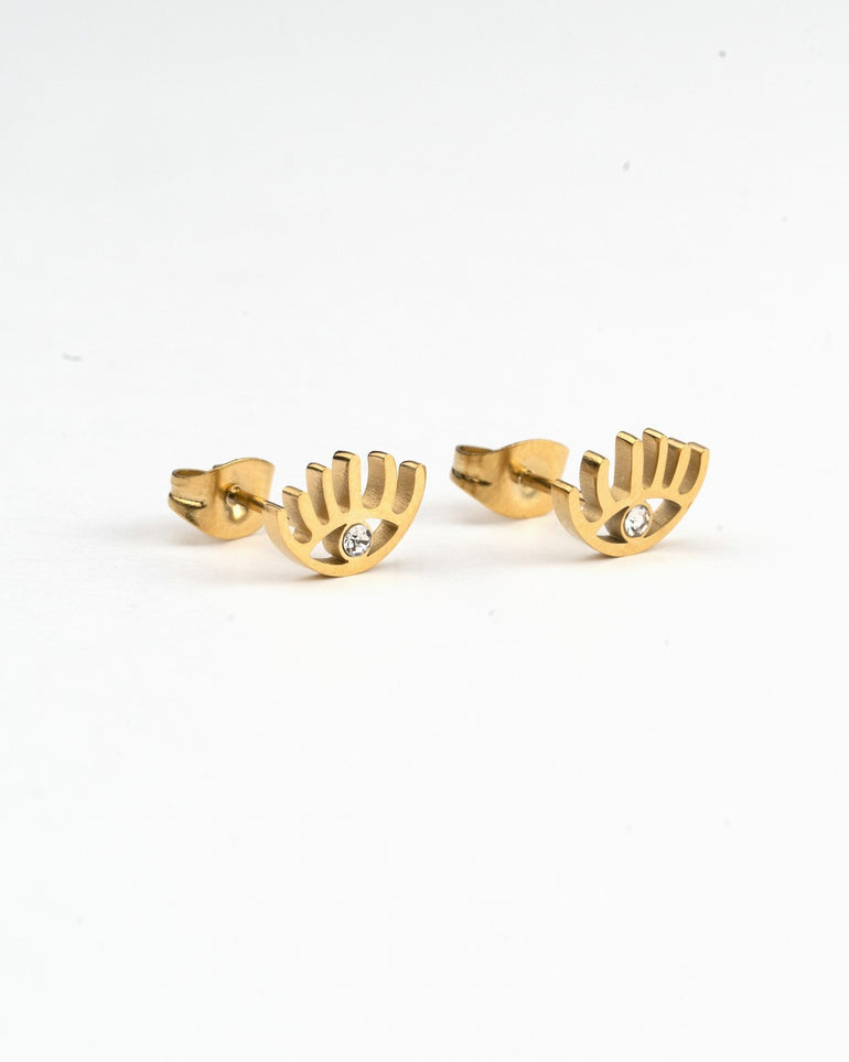 Pendientes - Pendientes golden eye stud - Everyday jewels to inspire | TAGSS