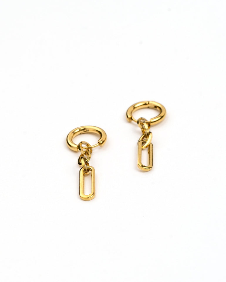 Pendientes - Pendientes golden hoop chains - Everyday jewels to inspire | TAGSS