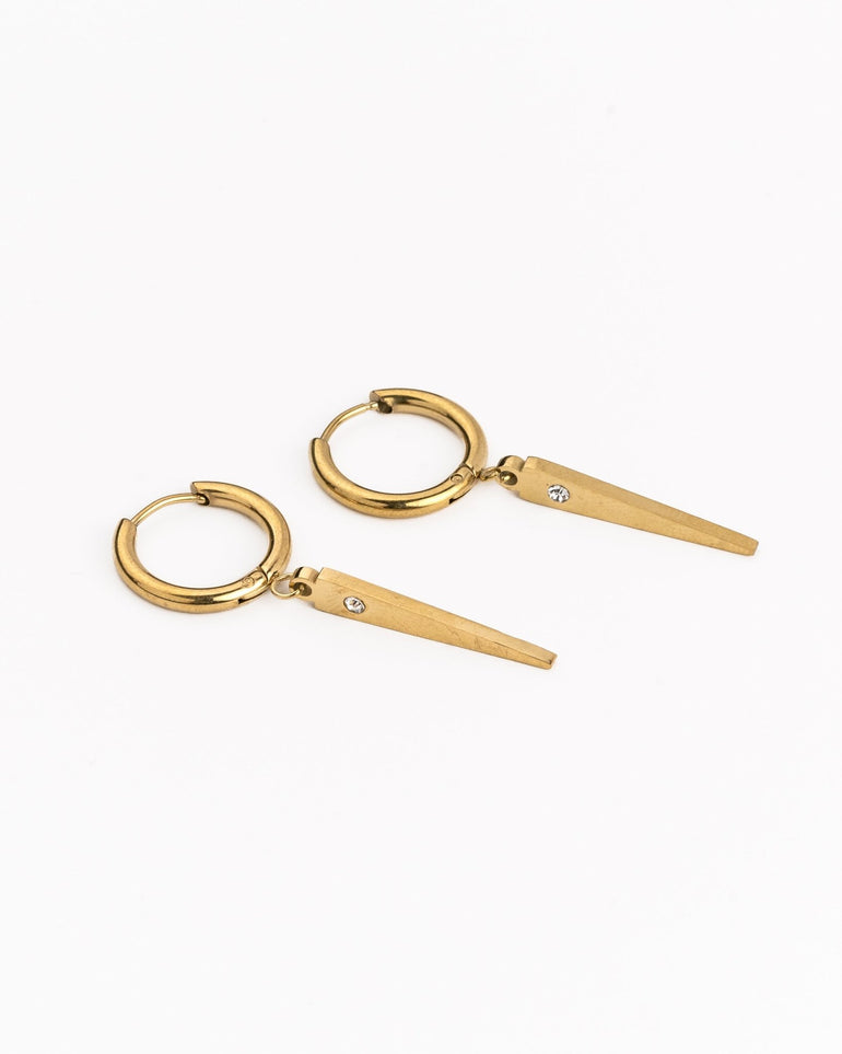 Pendientes - Pendientes golden spikes - Everyday jewels to inspire | TAGSS