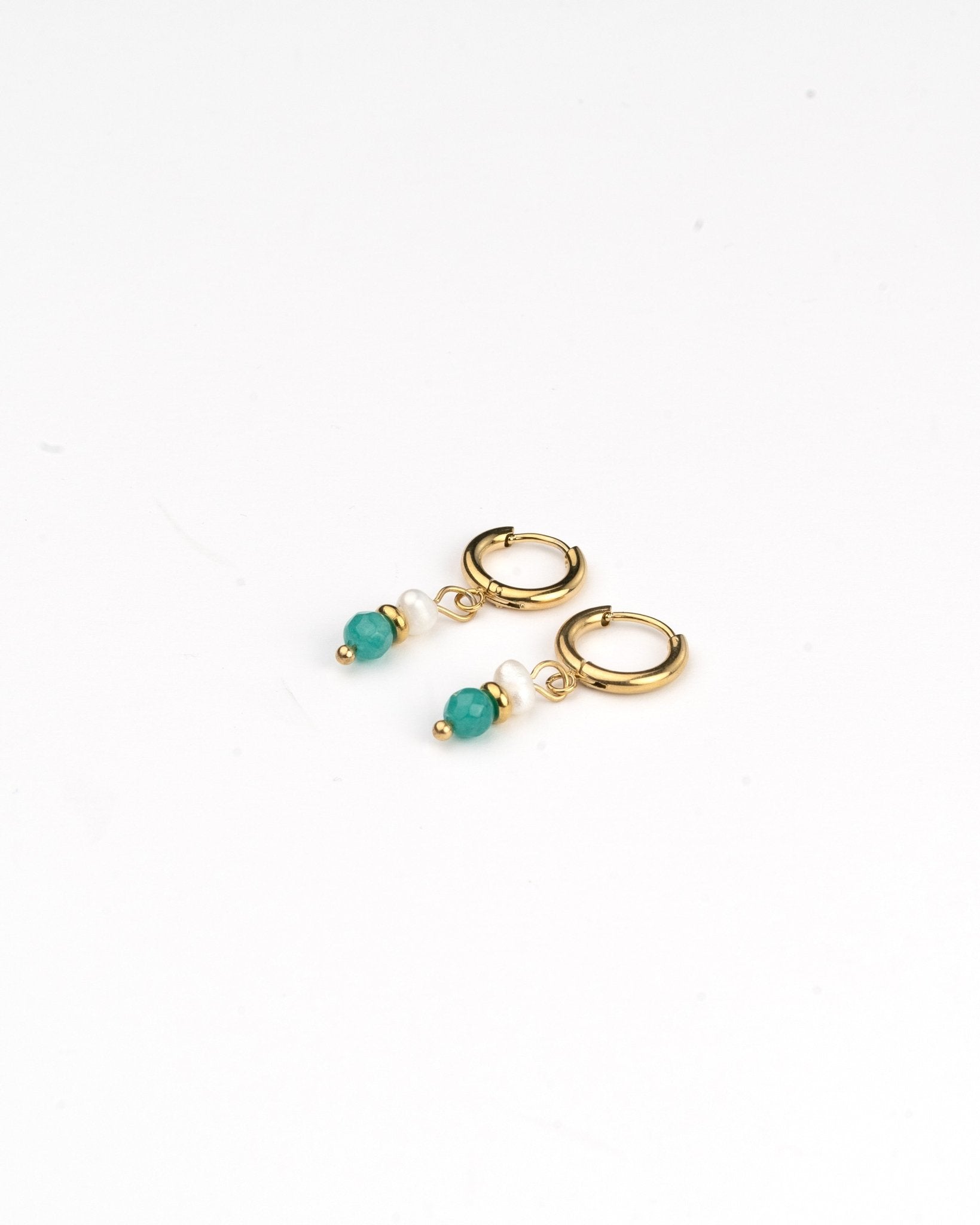 Pendientes - Pendientes green pearl - Everyday jewels to inspire | TAGSS