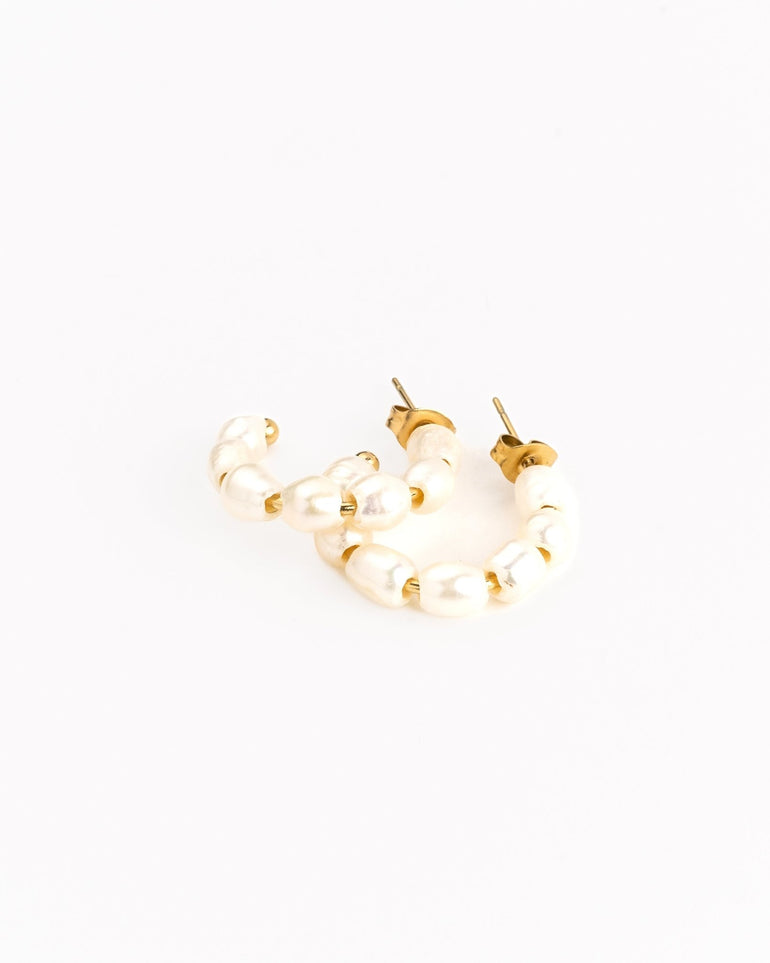 Pendientes - Pendientes pearl hoops - Everyday jewels to inspire | TAGSS