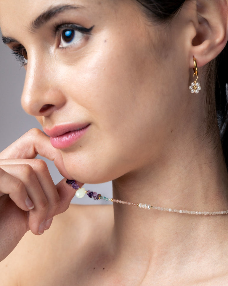 Pendientes - Pendientes pearly flowers - Everyday jewels to inspire | TAGSS