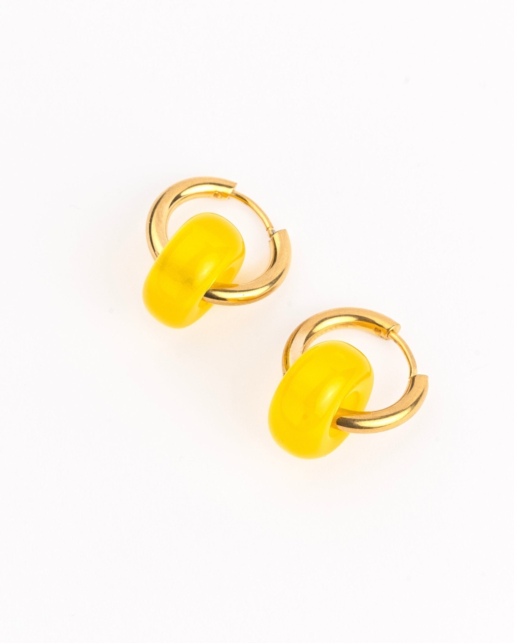 Pendientes - Pendientes yellow circle - Everyday jewels to inspire | TAGSS