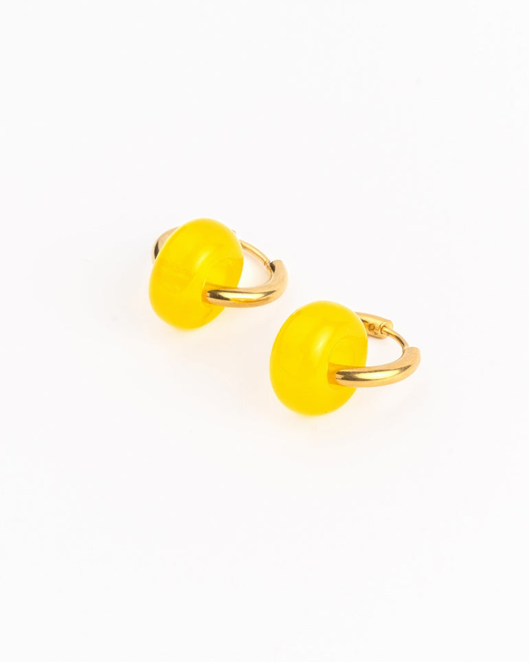 Pendientes - Pendientes yellow circle - Everyday jewels to inspire | TAGSS
