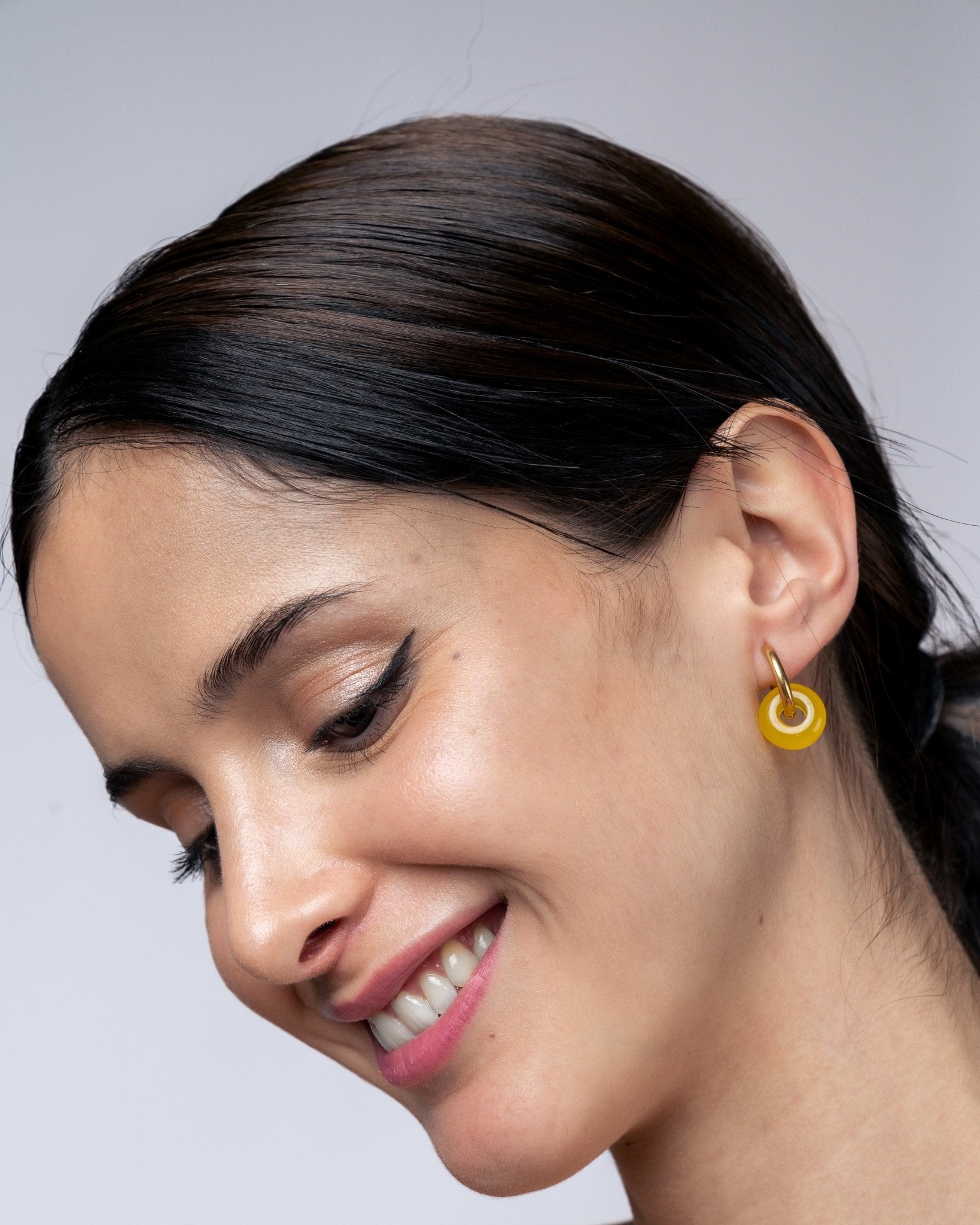 Pendientes - Pendientes yellow circle - Everyday jewels to inspire | TAGSS