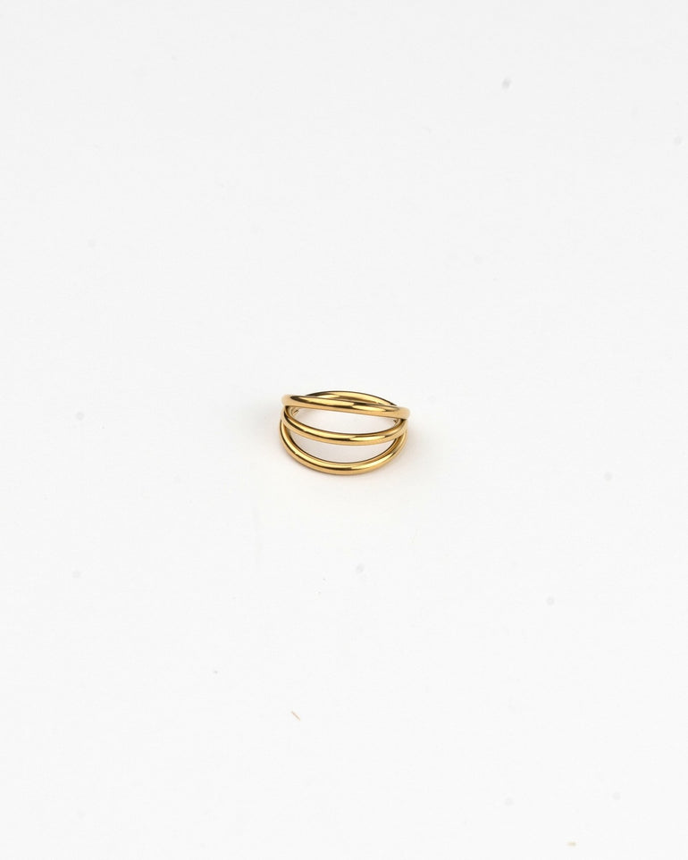 Pendientes - Piercing golden trio - Everyday jewels to inspire | TAGSS