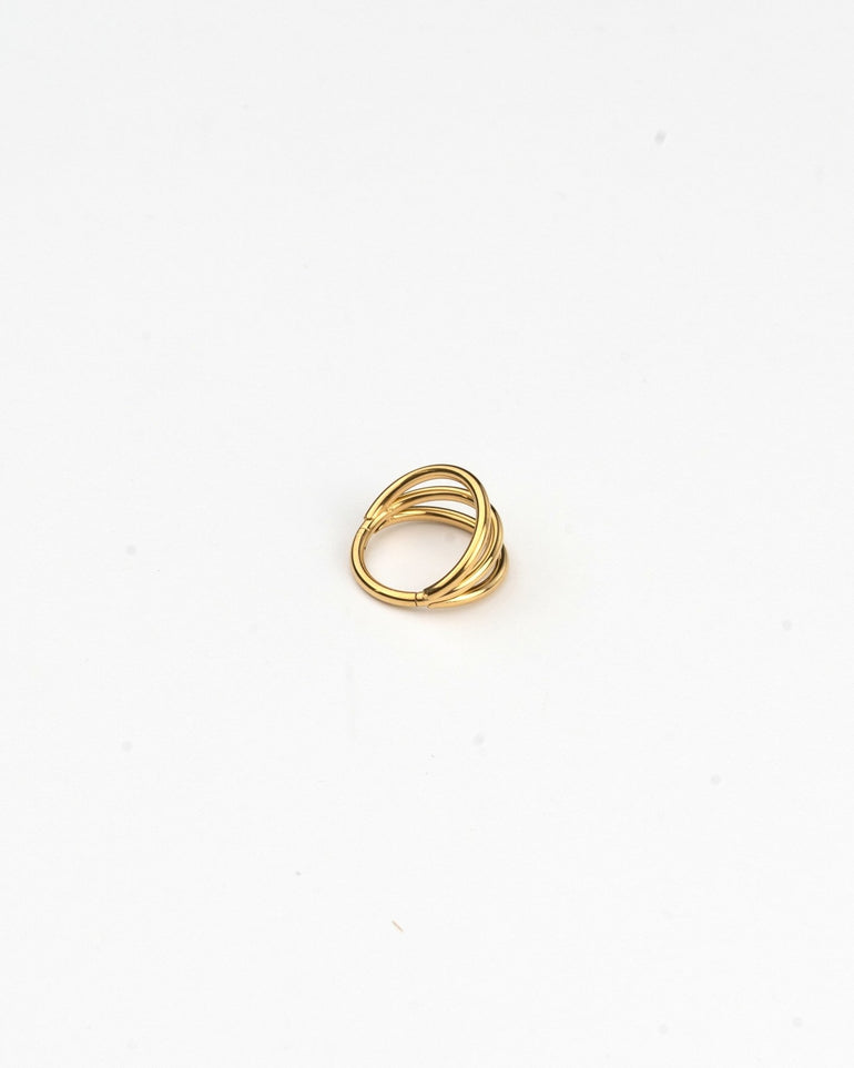 Pendientes - Piercing golden trio - Everyday jewels to inspire | TAGSS